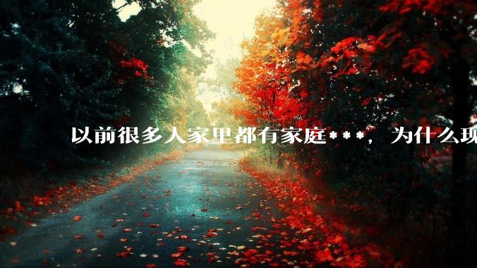 以前很多人家里都有家庭***，为什么现在几乎看不到了？